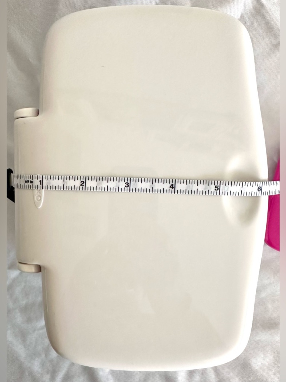 OXO Tot Perfect Pull Baby Wipe Dispenser – Weighted, One-Hand Use, White & Pink - Picture 8 of 8